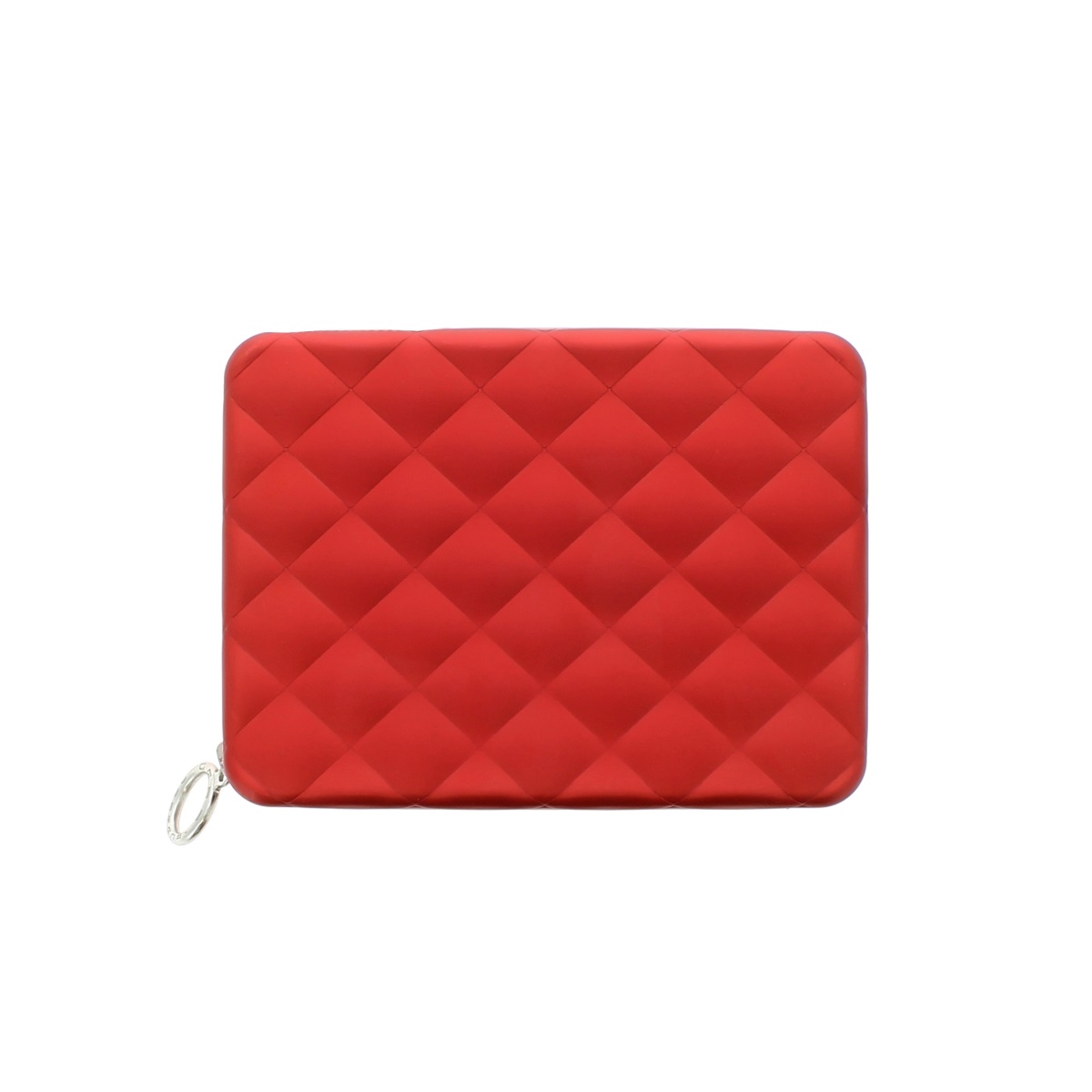 OGON Aluminum Wallet Quilted Passport - Red